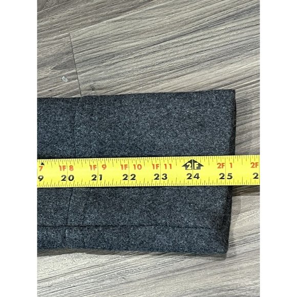 Nautica Gray Wool Blend Single Breasted Military Style Pea Coat Women Size XS - Picture 14 of 15